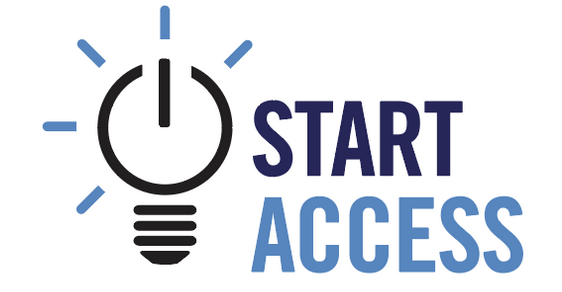 lightbulb icon next to words "start access"