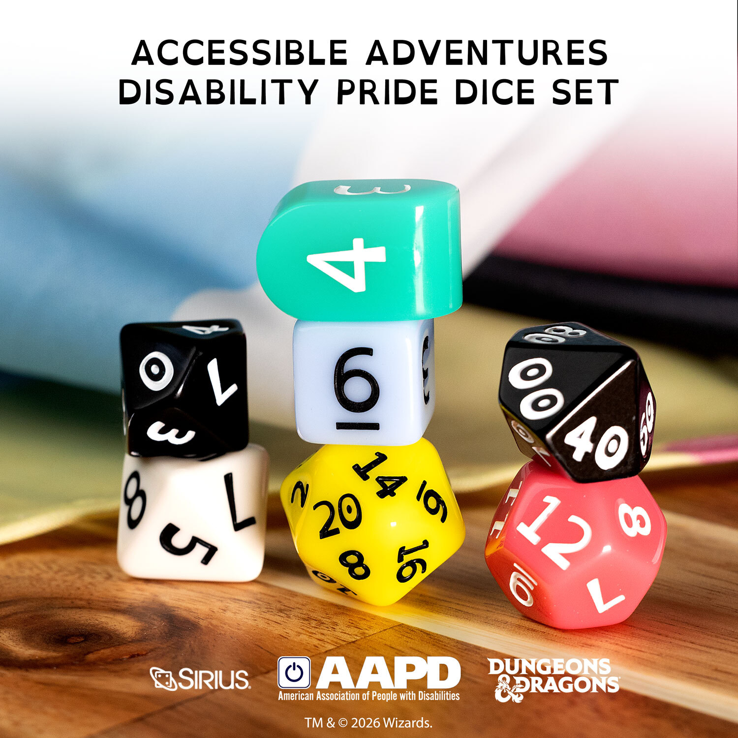 How the New Sirius D&D Disability Pride Dice Make Gaming Accessible for All Players